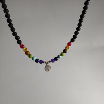 Lava stone necklace 4