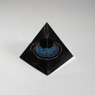 Orgonitová pyramida černý obsidián 2
